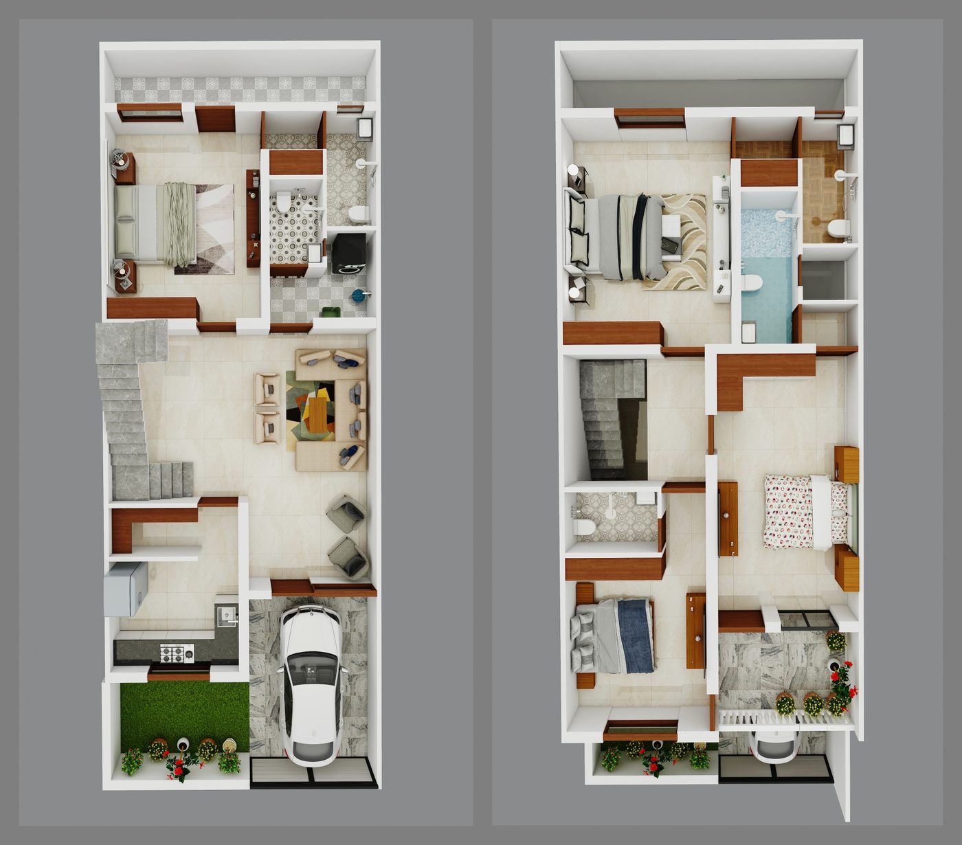 4 BHK · 23×60 plans